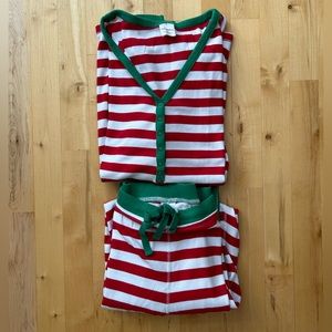 Like new Hanna Andersson holiday jammies in red stripe (read below for sizing)